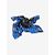 Dries Van Noten Blauer Schal mit Blumenmuster - Ansicht 3