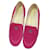 Chanel Pink Suede Leather CC Slip On Loafers  ref.1030531