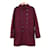 Dior Homme AW13 Burgundy Heavy Wool Coat Prune  ref.1030571
