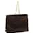 PRADA Chain Shoulder Bag Velor Brown Auth bs7265  ref.1030598