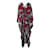 Roberto Cavalli - Robe caftan fleurie avec découpe Soie Multicolore  ref.1030676