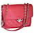 Chanel W/Bolsa de polvo Roja Cuero  ref.1030909