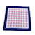 Gucci Écharpe de cou en coton avec logo GG rouge orange vintage, carré de poche Bleu  ref.1030918