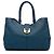 Fendi Blue Chameleon Shopper Tote