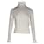 Maglione Sandro Miles con colletto e polsini arricciati in lana color crema Bianco Crudo  ref.1031214