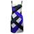 Giorgio Armani Panel-Streifenkleid aus mehrfarbigem Polyester Mehrfarben  ref.1031222