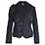 Issey Miyake S/S 2003 Drapierter, plissierter Runway-Blazer aus schwarzer Baumwolle  ref.1031231