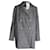 Autre Marque Mother of Pearl Morgan Prince of Wales Check Double-Breasted Coat in Black and Cream Lyocell  ref.1031232