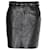 Maje Skirt with Belt Detail in Black Leather  ref.1031242