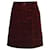 Sandro Corduroy Skirt in Burgundy Cotton Dark red Velvet  ref.1031250