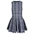 Alaïa Alaia Python Print Sleeveless Skater Mini Dress in Blue Viscose Cellulose fibre  ref.1031252