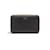 Yves Saint Laurent Mit Leder gefüttertes, kompaktes Portemonnaie mit umlaufendem Reißverschluss Schwarz Kalbähnliches Kalb  ref.1031294