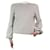 Chanel Beige padded-shoulders alpaca-blend jumper - size UK 12 Nylon  ref.1031331