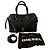 Sac style Boston en cuir noir Diesel - vue 11