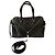 Sac style Boston en cuir noir Diesel - vue 12