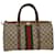 GUCCI GG Canvas Web Sherry Line Hand Bag Beige Red Green 012.3842.58 Auth ki3250  ref.1031586