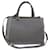 FENDI To joule Hand Bag Leather 2way Gray Auth ep1294 Grey  ref.1031606