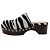 Alaïa alaia blanco / Zuecos Pony Cebra Negros - vista 3