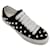 Pedro Garcia Sneakers Punet in raso nero con decorazioni di perle Tela  ref.1031798