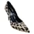 Céline Zapatos de tacón con estampado animal multicolor Celine Brown Castaño Lienzo  ref.1031808