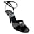 Céline Celine Black Patent Edwige Sandals with Crystal Embellishments Patent leather  ref.1031809