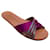 Pedro Garcia Petunia Satin Paty Sandals with Swarovski Crystals Purple Cloth  ref.1031840