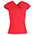 Haut asymétrique à manches courtes Roland Mouret en polyester rouge  ref.1032001