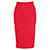 Jupe crayon Diane Von Furstenberg en viscose rouge Polyester  ref.1032005