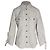 Chloé Chloe Button-Down-Hemd aus cremefarbenem Leinen Weiß Roh