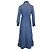 Chloé Vestido camisero midi con cinturón Chloe en denim de algodón azul - vista 2