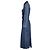 Chloé Vestido camisero midi con cinturón Chloe en denim de algodón azul - vista 3