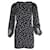 Dolce & Gabbana Minivestido com estampa estrela em seda preta Preto  ref.1032320