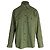 Camisa con botones y estrellas bordadas de algodón verde Saint Laurent