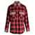 Camisa a cuadros con botones y tachuelas Gucci en algodón multicolor Impresión de pitón  ref.1032327