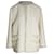 Chaqueta con frente abierto de pata de gallo Gucci en tweed de lana color crema Blanco Crudo  ref.1032328