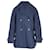 Caban à boutonnage doublé Dior en coton bleu marine  ref.1032334