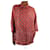 Alberto Biani Camisa vermelha de seda com estampa floral - tamanho IT 38 Vermelho  ref.1032390