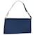LOUIS VUITTON Epi Pochette Accessoires Pouch Blue M52985 LV Auth ep1278 Leather  ref.1032425