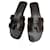 Hermès Oran Black Leather  ref.1032560