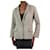Autre Marque Beige single-buttoned textured jacket - Brand size 2 Cotton  ref.1032729