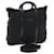 PRADA Hand Bag Leather Nylon 2way Black Auth tb830  ref.1032827