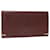 CARTIER Clutch Bag Leather Wine Red Auth 50447  ref.1032837