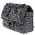 Mademoiselle Borsa Chanel 2.55 in tweed grigio - 101378 - vista 4