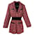Maje Combinaisons Coton Polyester Laine Tweed Polyamide Acrylique Rouge Multicolore  ref.1032954