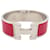 Hermès HERMES CLIC CLAC H LARGE BRACELET 18 CM IN RED ENAMEL STRAP BANGLE  ref.1033126