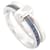 NEW POMELLATO TOGETHER lined RING WHITE GOLD 18k t 55 SAPPHIRE RING Silvery  ref.1033229