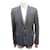 NEW SAINT LAURENT JACKET WITH ELBOW PADS 326686 l 50 FR WOOL GRAY WOOL JACKET Grey  ref.1033305