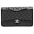 Chanel Black medium 2009-2010 caviar Classic Double Flap Leather  ref.1033383