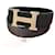Hermès hermes H Cuir Bleu Marine  ref.1033473