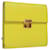 Hermès HERMES Click 12 Wallet Leather Yellow Auth 49893  ref.1033762